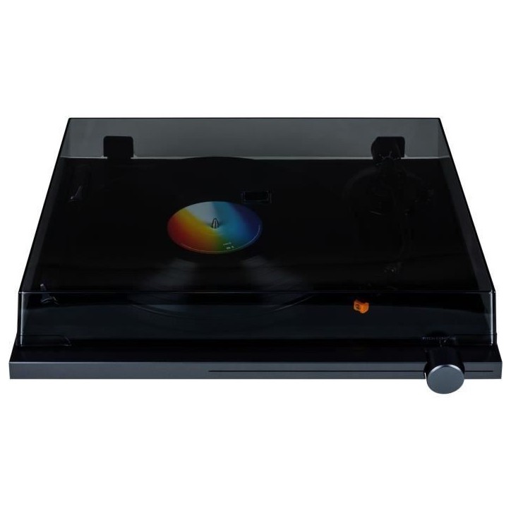 THOMSON TT700 - Platine vinyle premium 33 et 45 tours - Tete de lecture AT91 Audio Technica - Antiskating - Noire