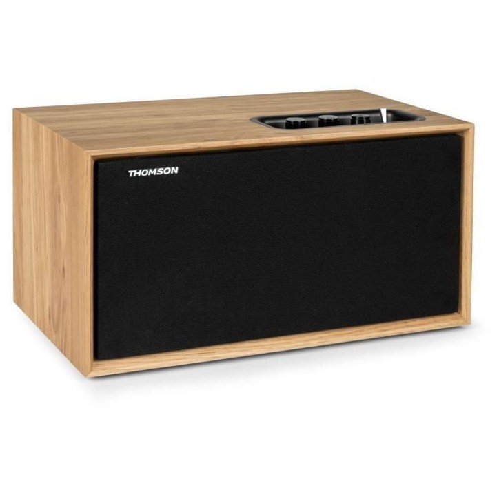 Enceinte résidentielle en bois - THOMSON - WS502 - Bluetooth 5.0, 100W, RCA, USB, AUX-IN Enceinte résidentielle en bois - THOMSON - WS502 - Bluetooth 5.0, 100W, RCA, USB, AUX-IN