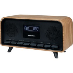 Radio-réveil Bluetooth - THOMSON - Vintage Cosy - 30W, Radio FM, Doub