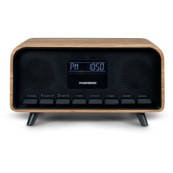 Radio-réveil Bluetooth - THOMSON - Vintage Cosy - 30W, Radio FM, Doub