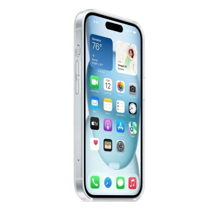 APPLE - iPhone 15 - Coque transparente avec MagSafe APPLE - iPhone 15 - Coque transparente avec MagSafe