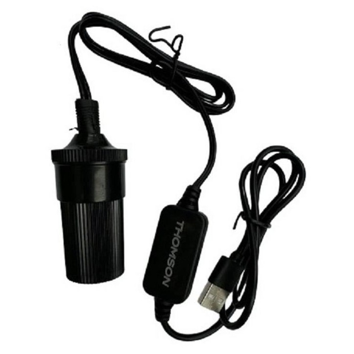 Convertisseur - THOMSON - USB vers 12 V - 10 W - Câble 120 cm Convertisseur - THOMSON - USB vers 12 V - 10 W - Câble 120 cm