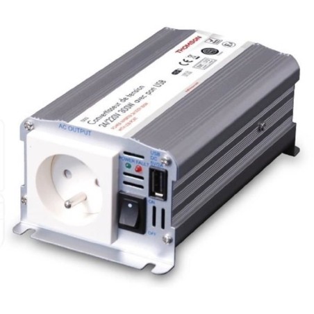 Convertisseur de tension - THOMSON - 24/220 V - 300 W - Avec prise USB