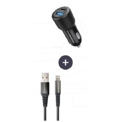 Pack chargeur + câble - THOMSON - Chargeur de voiture 60 W - Câble U