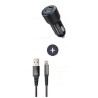 Pack chargeur + câble - THOMSON - Chargeur de voiture 60 W - Câble U