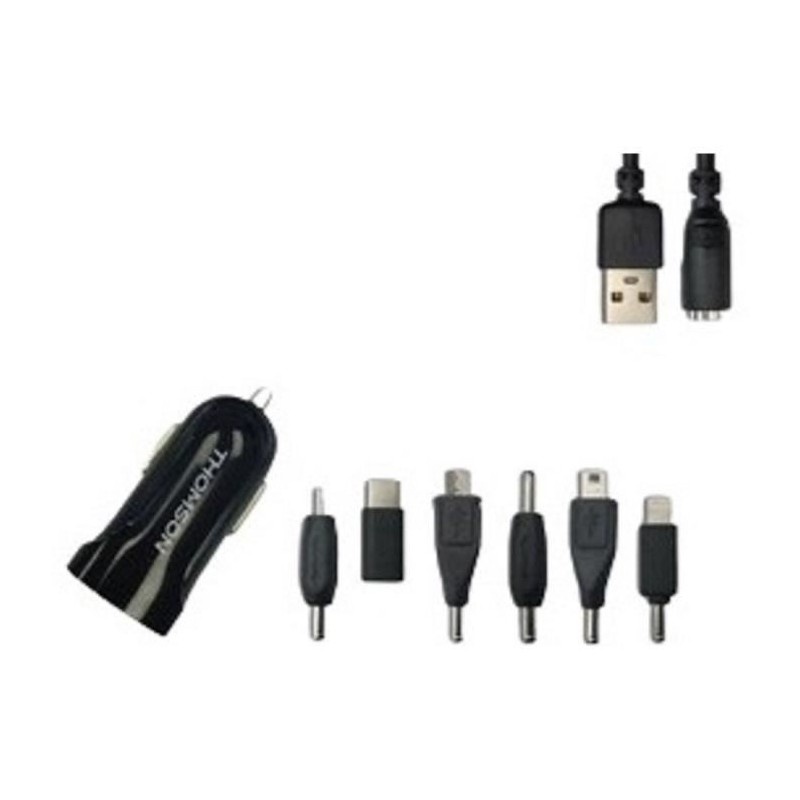 Kit chargeur + connecteur - THOMSON - Chargeur AC - 12/24 V - 6 connec Kit chargeur + connecteur - THOMSON - Chargeur AC - 12/24 V - 6 connec