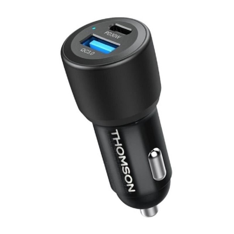 Chargeur voiture - THOMSON - 60 W - Technologie gan nouvelle générat Chargeur voiture - THOMSON - 60 W - Technologie gan nouvelle générat