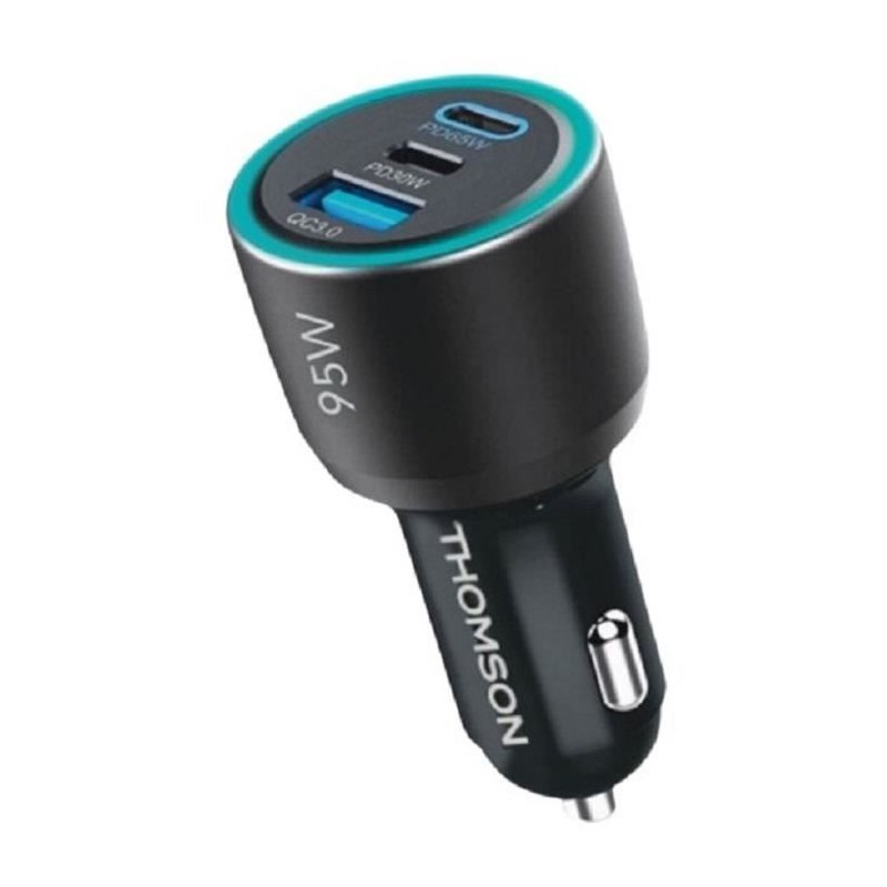 Chargeur voiture - THOMSON - 95 W - Technologie nouvelle génération Chargeur voiture - THOMSON - 95 W - Technologie nouvelle génération