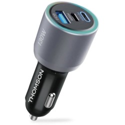 Chargeur voiture - THOMSON - 130 W - Technologie GaN nouvelle généra
