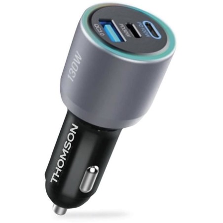 Chargeur voiture - THOMSON - 130 W - Technologie GaN nouvelle généra