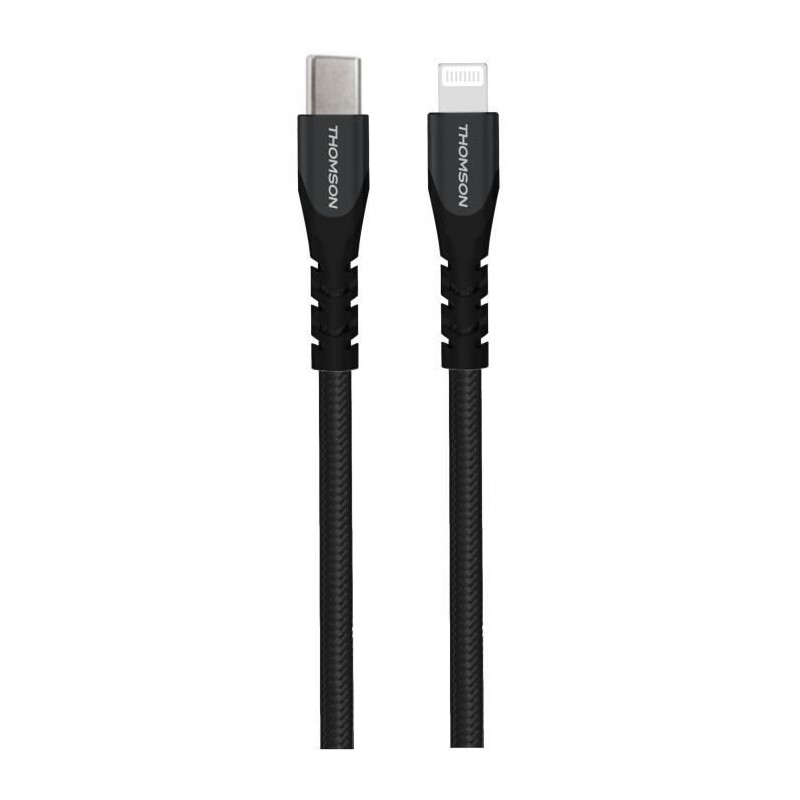 Câble - THOMSON - Charge & données - USB-C vers lightning 3A - Certi Câble - THOMSON - Charge & données - USB-C vers lightning 3A - Certi