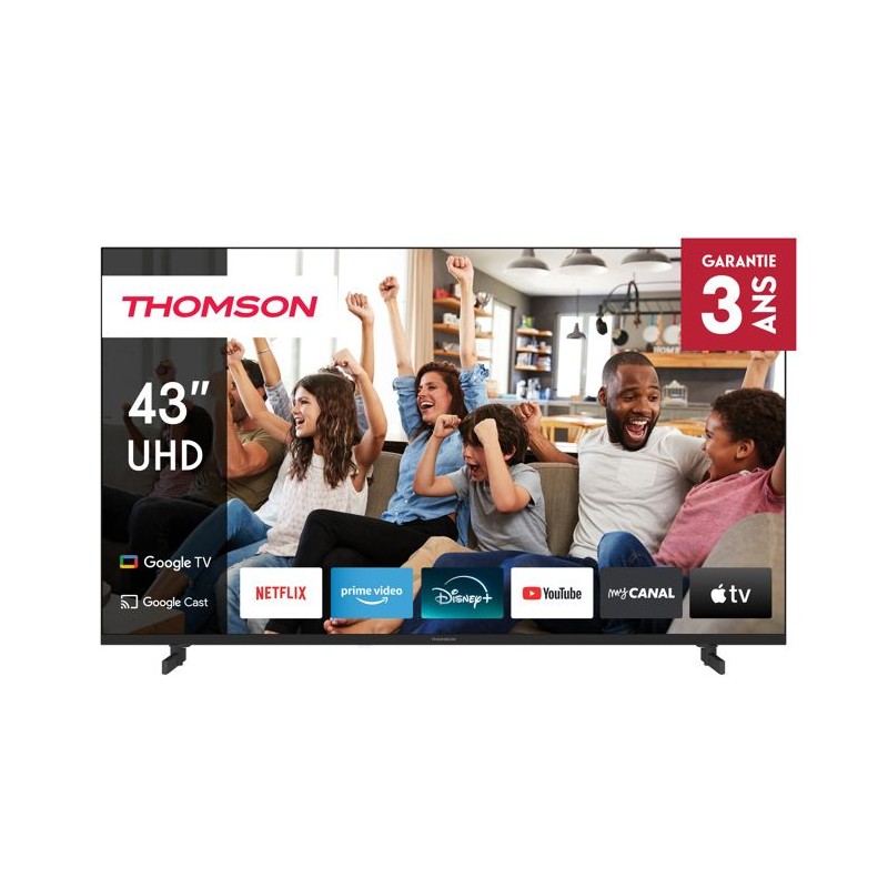 Thomson 43UG4S14 - TV LED 43” (109 cm) - 4K UHD - Google TV - 2xHDMI Thomson 43UG4S14 - TV LED 43” (109 cm) - 4K UHD - Google TV - 2xHDMI