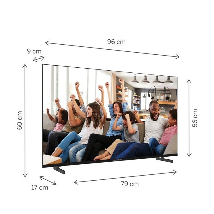 Thomson 43UG4S14 - TV LED 43” (109 cm) - 4K UHD - Google TV - 2xHDMI 2.0 + 2x HDMI 2.1 Thomson 43UG4S14 - TV LED 43” (109 cm) - 4K UHD - Google TV - 2xHDMI 2.0 + 2x HDMI 2.1