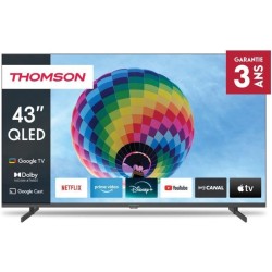 THOMSON 43QG4S14 - TV QLED 43 (109 cm) - 4K 3840x2160 - HDR 10 - Googl