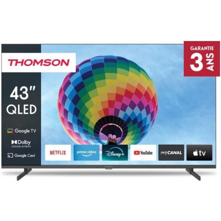 THOMSON 43QG4S14 - TV QLED 43 (109 cm) - 4K 3840x2160 - HDR 10 - Googl