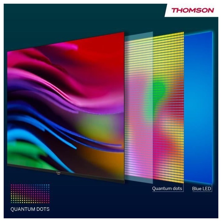 THOMSON 43QG4S14 - TV QLED 43 (109 cm) - 4K 3840x2160 - HDR 10 - Google TV - 2xHDMI 2.1 + 2xHDMI 2.0