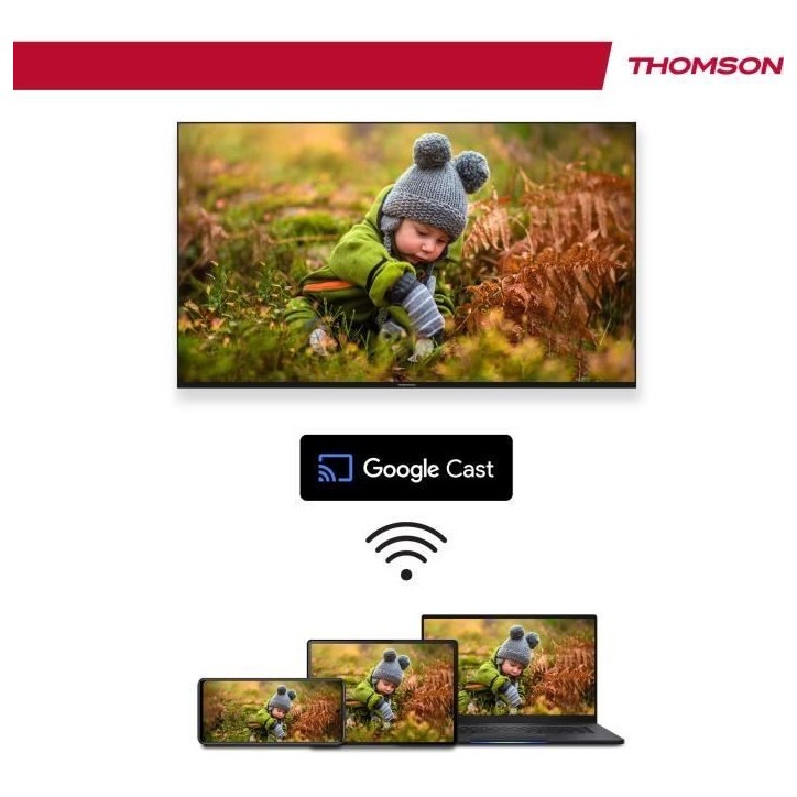 THOMSON 43QG4S14 - TV QLED 43 (109 cm) - 4K 3840x2160 - HDR 10 - Google TV - 2xHDMI 2.1 + 2xHDMI 2.0