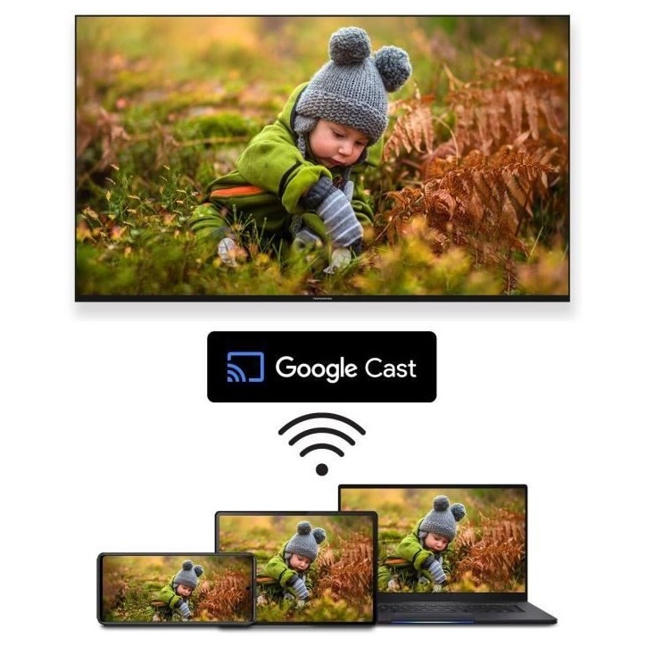 THOMSON 50QG4S14 - TV QLED 50 (126 cm) - 4K 3840x2160 - HDR 10 - Google TV - 2xHDMI 2.1 + 2xHDMI 2.0