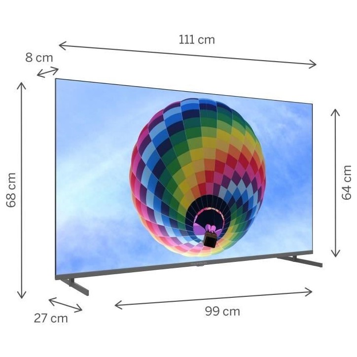 THOMSON 50QG4S14 - TV QLED 50 (126 cm) - 4K 3840x2160 - HDR 10 - Google TV - 2xHDMI 2.1 + 2xHDMI 2.0