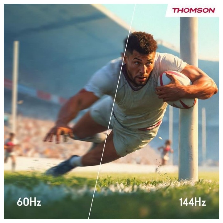 Thomson 65QG7C04 - TV QLED 65 (164 cm) - 4K UHD 3840x2160 - 144 Hz - Dolby Vision/Atmos - Google TV - 2xHDMI 2.1 + 2xHDMI 2.0