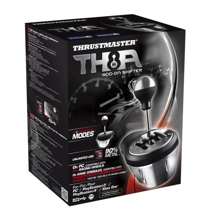 THRUSTMASTER Levier de vitesse TH8A SHIFTER ADD-ON - PC / PS4 / PS5 / Xbox One THRUSTMASTER Levier de vitesse TH8A SHIFTER ADD-ON - PC / PS4 / PS5 / Xbox One