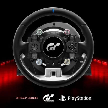 Thrustmaster T-GT II, volant sous licence officielle PlayStation 5 et Gran Turismo, avec un pédalier 3 pédales (compatible PS4