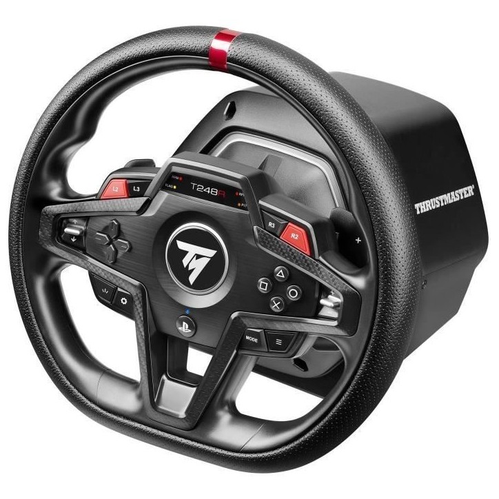 Volant PC - THRUSTMASTER - T248R - Ergonomique et polyvalent - 280 mm - Noir