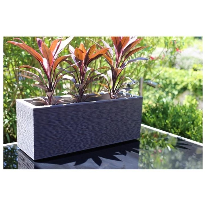 EDA Balconniere GRAPHIT UP - 25 L - 59 x 19,5 x 22,8 cm - Gris anthracite EDA Balconniere GRAPHIT UP - 25 L - 59 x 19,5 x 22,8 cm - Gris anthracite
