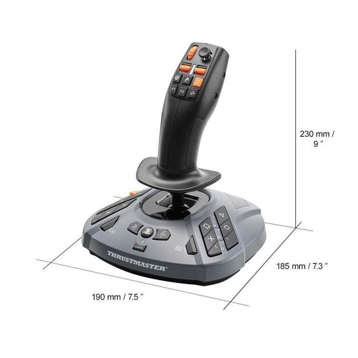 Joystick - THRUSMASTER - SimTask FarmStick - Noir/Gris Joystick - THRUSMASTER - SimTask FarmStick - Noir/Gris