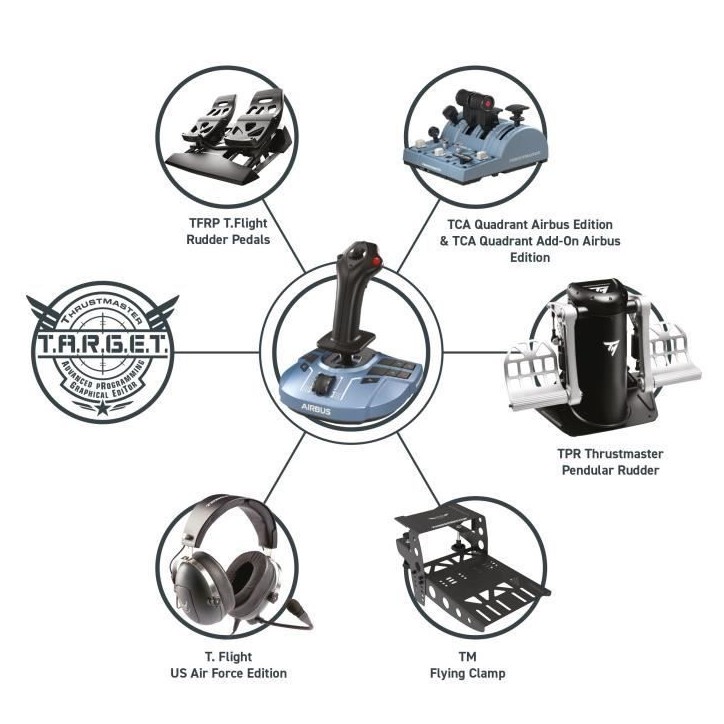 Joystick THRUSTMASTER TCA Sidestick X Airbus Edition - Xbox Series X|S et PC