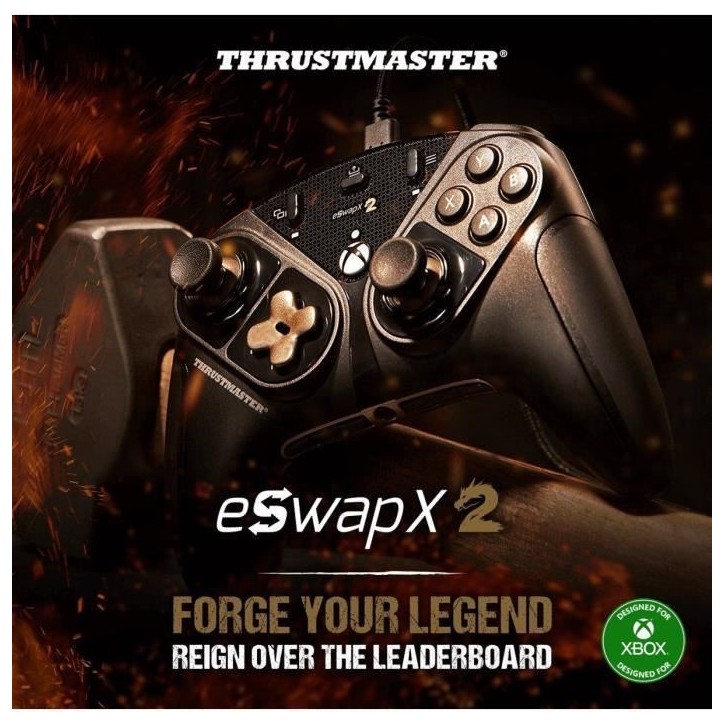 Gamepad Pro entierement modulable - THRUSTMASTER - ESWAP X 2 PRO CONTROLLER - Pour Xbox One XBOX SERIES et PC - Noir