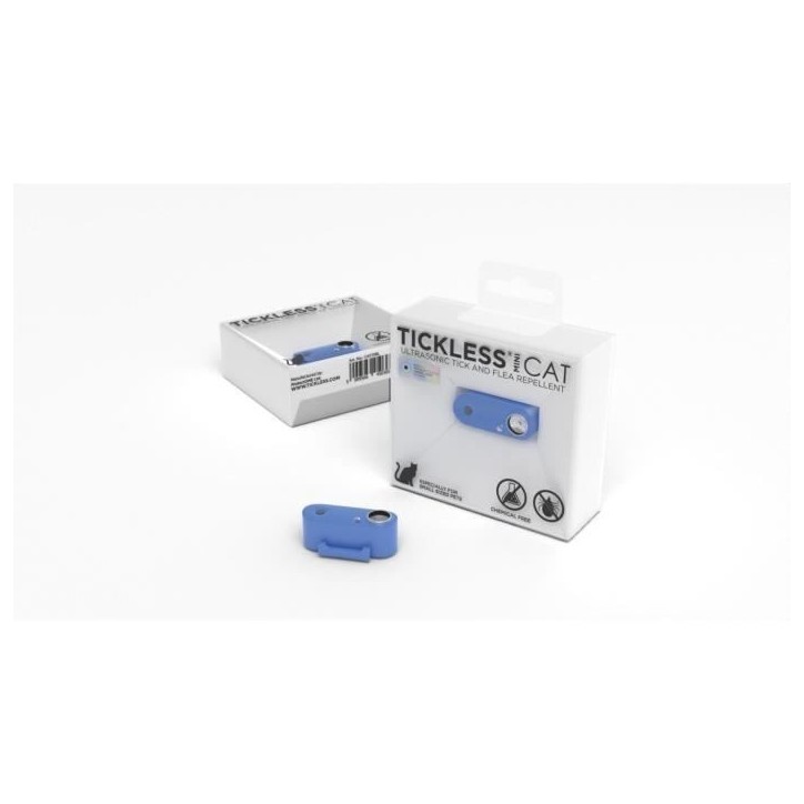Répulsif ultrason chat - TICKLESS MINI CAT - Protection tiques et puces - Greek Blue