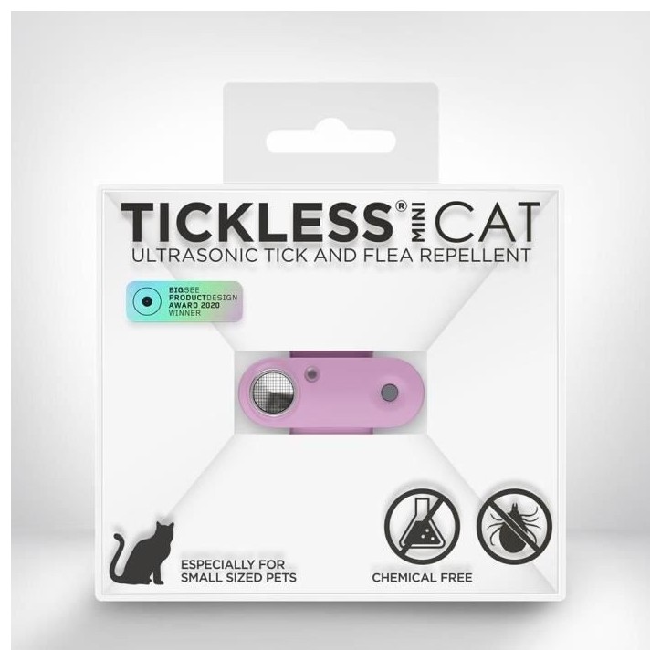 Répulsif ultrason chat - TICKLESS MINI CAT - Protection tiques et puces - Organ Purple Répulsif ultrason chat - TICKLESS MINI CAT - Protection tiques et puces - Organ Purple