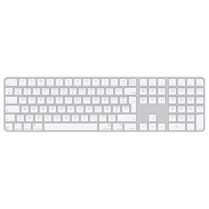 Magic Keyboard Touch ID clavier numerique avec Apple silicon - FR - Touches Blanches Magic Keyboard Touch ID clavier numerique avec Apple silicon - FR - Touches Blanches