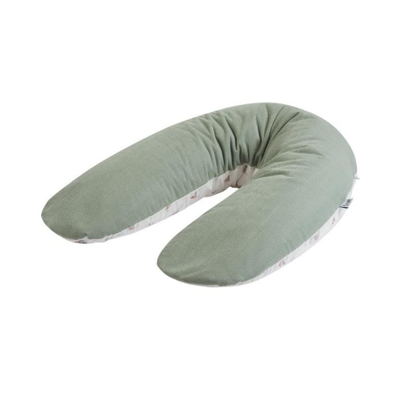 Coussin de maternité TINEO éponge microfibre Vert