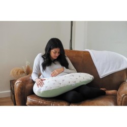 Coussin de maternité TINEO éponge microfibre Vert