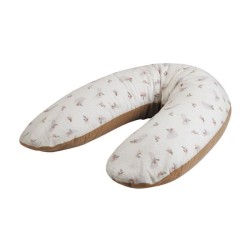 Coussin de maternité TINEO éponge microfibre Noisette