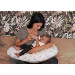 Coussin de maternité TINEO éponge microfibre Rose