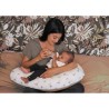 Coussin de maternité TINEO éponge microfibre Rose