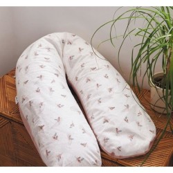 Coussin de maternité TINEO éponge microfibre Rose