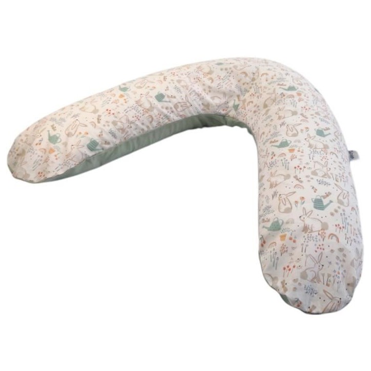 Coussin de maternité - TINEO - Vert sauge - Lapins Coussin de maternité - TINEO - Vert sauge - Lapins