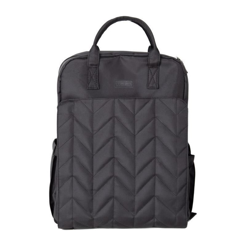 Sac a langer - TINEO- Forme sac a dos - Matelassé - Noir Sac a langer - TINEO- Forme sac a dos - Matelassé - Noir