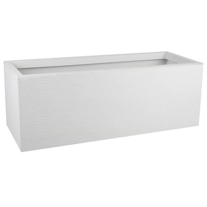 EDA Jardiniere GRAPHIT UP - 57 L - Dimensions 79,5 x 29,5 x 29,5 cm - Blanc cérusé EDA Jardiniere GRAPHIT UP - 57 L - Dimensions 79,5 x 29,5 x 29,5 cm - Blanc cérusé