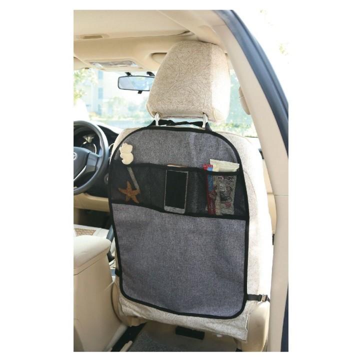 Protection De Siege Voiture TINEO Pour Bébé - Filet De Rangement - Fixation Universelle - 61x45cm Protection De Siege Voiture TINEO Pour Bébé - Filet De Rangement - Fixation Universelle - 61x45cm