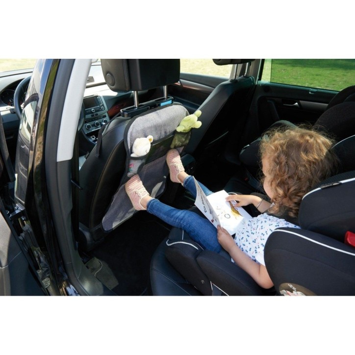Protection De Siege Voiture TINEO Pour Bébé - Filet De Rangement - Fixation Universelle - 61x45cm Protection De Siege Voiture TINEO Pour Bébé - Filet De Rangement - Fixation Universelle - 61x45cm