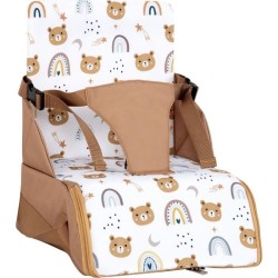 Rehausseur nomade - TINEO - 30 x 28 x 13 cm - Ultra Compact - Camel /
