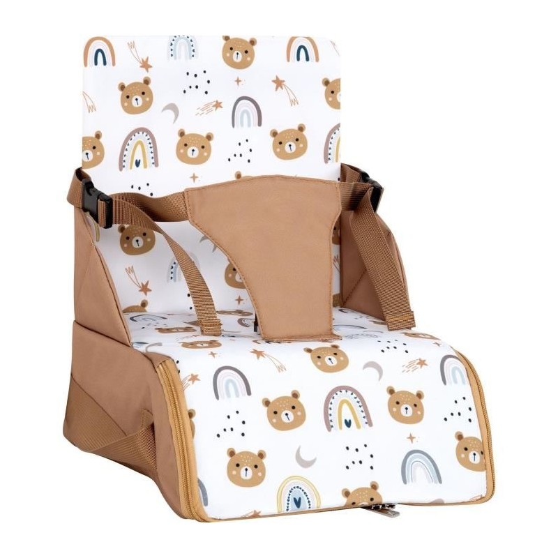 Rehausseur nomade - TINEO - 30 x 28 x 13 cm - Ultra Compact - Camel / Rehausseur nomade - TINEO - 30 x 28 x 13 cm - Ultra Compact - Camel /
