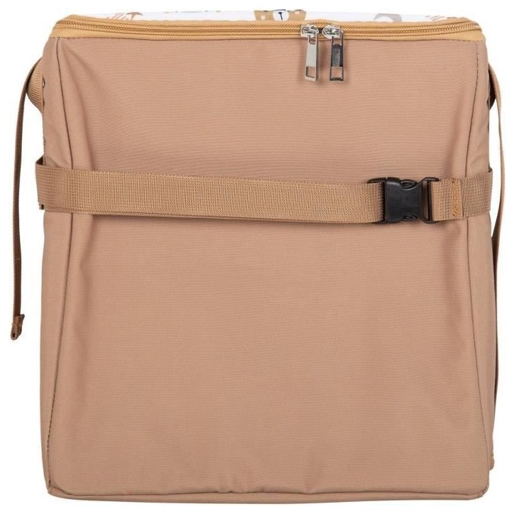 Rehausseur nomade - TINEO - 30 x 28 x 13 cm - Ultra Compact - Camel / Oursons
