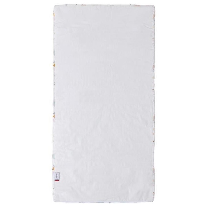 Matelas nomade Balloons - 120 x 60 x 4 cm - Blanc - TINEO Matelas nomade Balloons - 120 x 60 x 4 cm - Blanc - TINEO