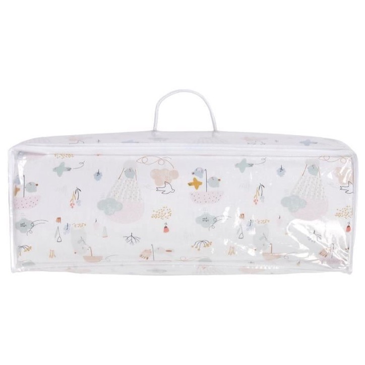 Matelas nomade Balloons - 120 x 60 x 4 cm - Blanc - TINEO Matelas nomade Balloons - 120 x 60 x 4 cm - Blanc - TINEO